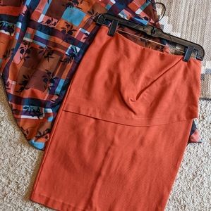 Cabi Overlay Pencil Skirt